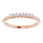 14K Rose 1/6 CTW Natural Diamond Anniversary Band